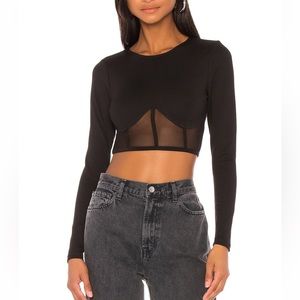 NWT Alexia Mesh Crop